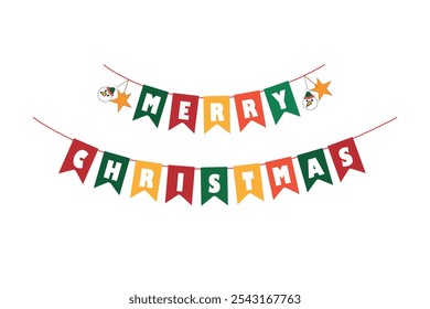 Adicione um toque festivo às suas decorações natalinas com esta bela guirlanda de bunting Feliz Natal. Perfeito para festas de Natal, decoração de casa e exposições sazonais, esta grinalda alegre traz .