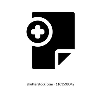 add file document icon design illustration,glyph style design, designed for web and app