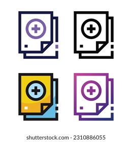Add file icon design in four variation color