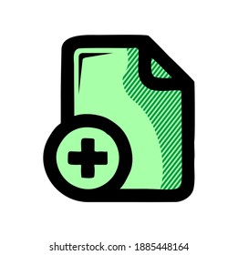 añadir icono de archivo aislado en fondo blanco de la colección misceláneo. 