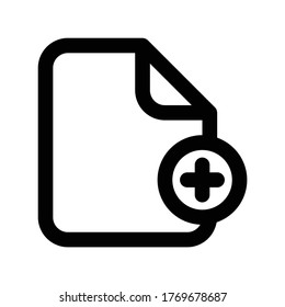 Agregar diseño de ilustración de plantilla de logotipo de iconos de archivo