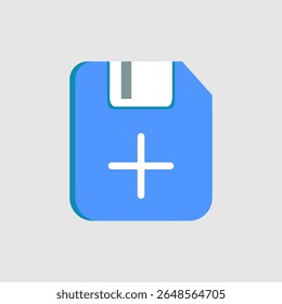 ícone adicionar arquivo. ícone relacionado a elementos de UI. adequado para design gráfico, site, aplicativo, interfaces de usuário, imprimível etc. estilo de ícone plano. design vetor simples editável