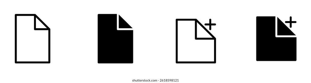 Add file icon. Vector illustration
