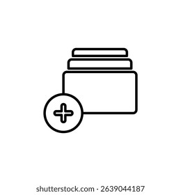Add file icon, vector illustration, symbol, design logo template picture, for ui or ux isolated on white for mobile app, editable