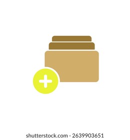 Add file icon, vector illustration, symbol, design logo template picture, for ui or ux isolated on white for mobile app, editable