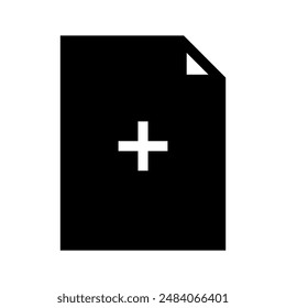 Dateisymbol hinzufügen Vektorgrafik Symbol Design Illustration