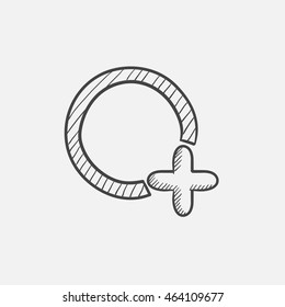 Add file sketch icon for web, mobile and infographics. Hand drawn vector isolated icon.