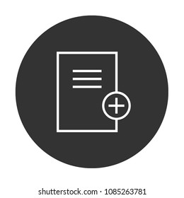 add file vector icon, add document vector sign, document vector icon