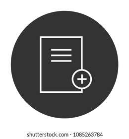 add file vector icon, add document vector sign, document vector icon