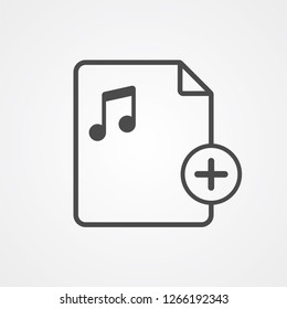 Add file vector icon sign symbol