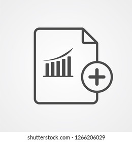 Add file vector icon sign symbol