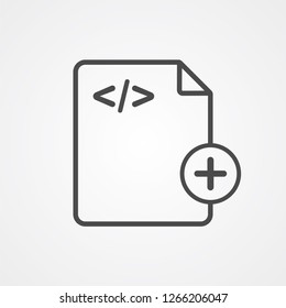 Add file vector icon sign symbol