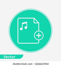 Add file vector icon sign symbol
