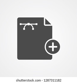 Add file vector icon sign symbol