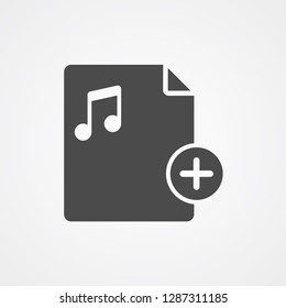 Add file vector icon sign symbol