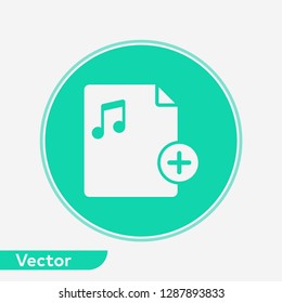 Add file vector icon sign symbol