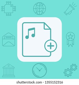Add file vector icon sign symbol