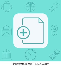 Add file vector icon sign symbol