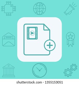 Add file vector icon sign symbol