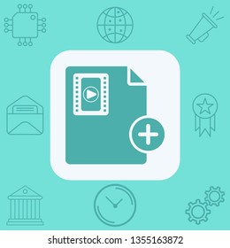 Add file vector icon sign symbol