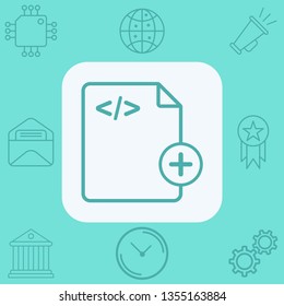 Add file vector icon sign symbol