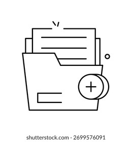 Ilustração de stock de ícone de vetor de arquivo