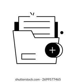 Ilustração de stock de ícone de vetor de arquivo