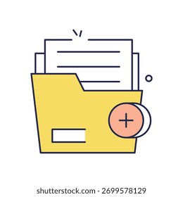 Ilustração de stock de ícone de vetor de arquivo