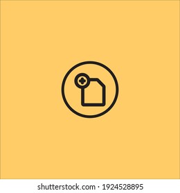 Hinzufügen von Dateien Symbol auf Hintergrund gelb
