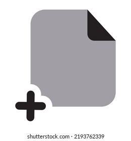 Añadir archivos Icono de dos tonos sólido
