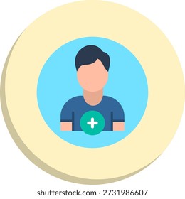 Add Flat Circle Style Icon