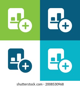 Vier-Farben-Minimal-Icon-Set hinzufügen