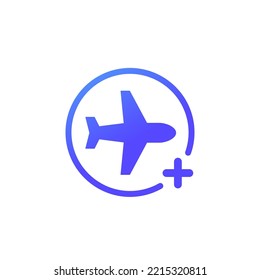 add a flight icon with an airplane