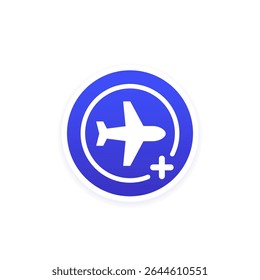 add a flight vector icon