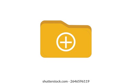 Adicionar design de ícone de arquivo de pasta para uso.