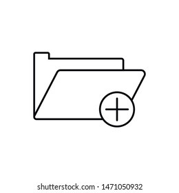 Add Folder Icon. Expand Folder Icon. Modern, simple flat vector illustration for web site or mobile app