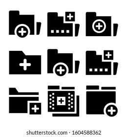 add folder icon isolated sign symbol vector illustration - Collection of high quality black style vector icons
