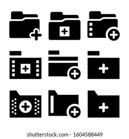 add folder icon isolated sign symbol vector illustration - Collection of high quality black style vector icons
