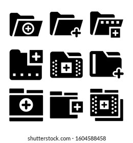 add folder icon isolated sign symbol vector illustration - Collection of high quality black style vector icons
