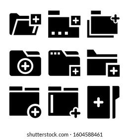 add folder icon isolated sign symbol vector illustration - Collection of high quality black style vector icons
