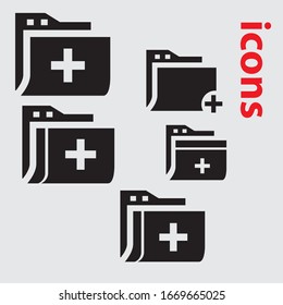 add folder icon isolated sign symbol vector illustration - Collection of high quality black style vector icons