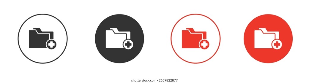 Add folder icon for logo, vector sign symbol for design