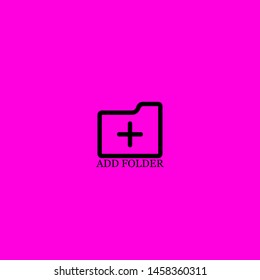 add folder icon sign signifier vector