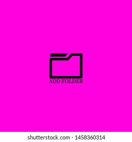 add folder icon sign signifier vector