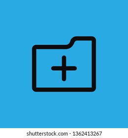 add folder icon vector