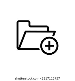 Añadir diseño vectorial de icono de carpeta