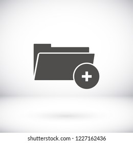 Add Folder. icon. Vector Eps 10