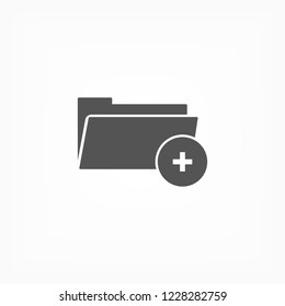 Add Folder. icon. Vector Eps 10
