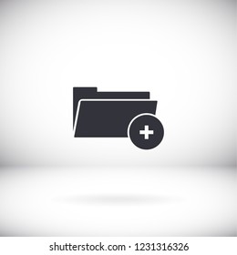 Add Folder. icon. Vector Eps 10