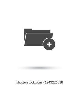 Add Folder. icon. Vector Eps 10